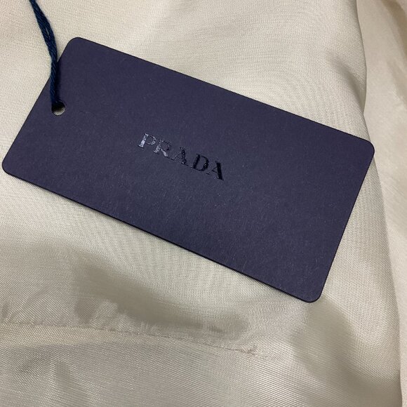 Prada Beige 2019 Paillette Sequin Embellished Wool Midi Skirt - Picture 4 of 6